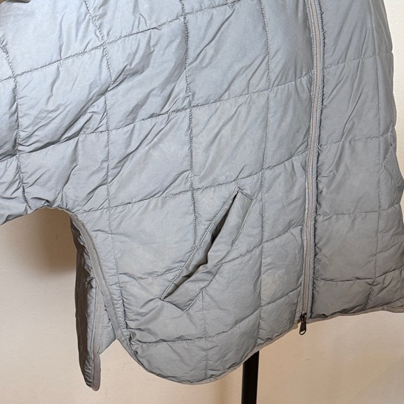 Free People M Pippa Packable Quilted Puffer Silver Jacket great pre owned cond - Picture 8 of 14